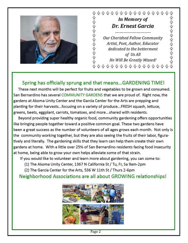 NAC San Bernardino newsletter, Spring 2023, page 2