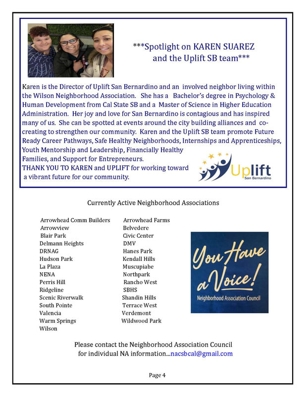 NAC San Bernardino newsletter, Spring 2023, page 4