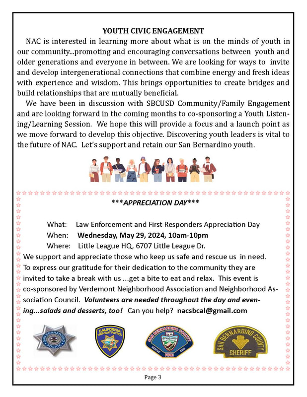 NAC San Bernardino newsletter, Spring 2024, page 3