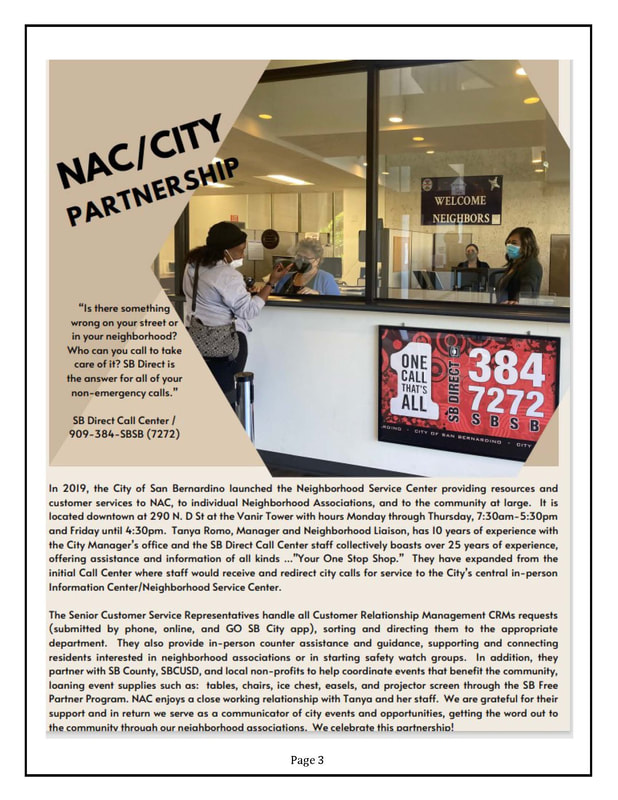 NAC San Bernardino newsletter, Winter 2022, page 3